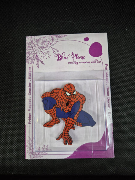 Spiderman Wooden Fridge Magnet