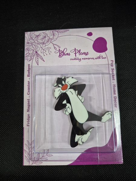 Sylvester Wooden Fridge Magnet