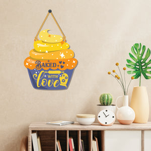 Baked with love Wooden Wall Hanging - Decor
