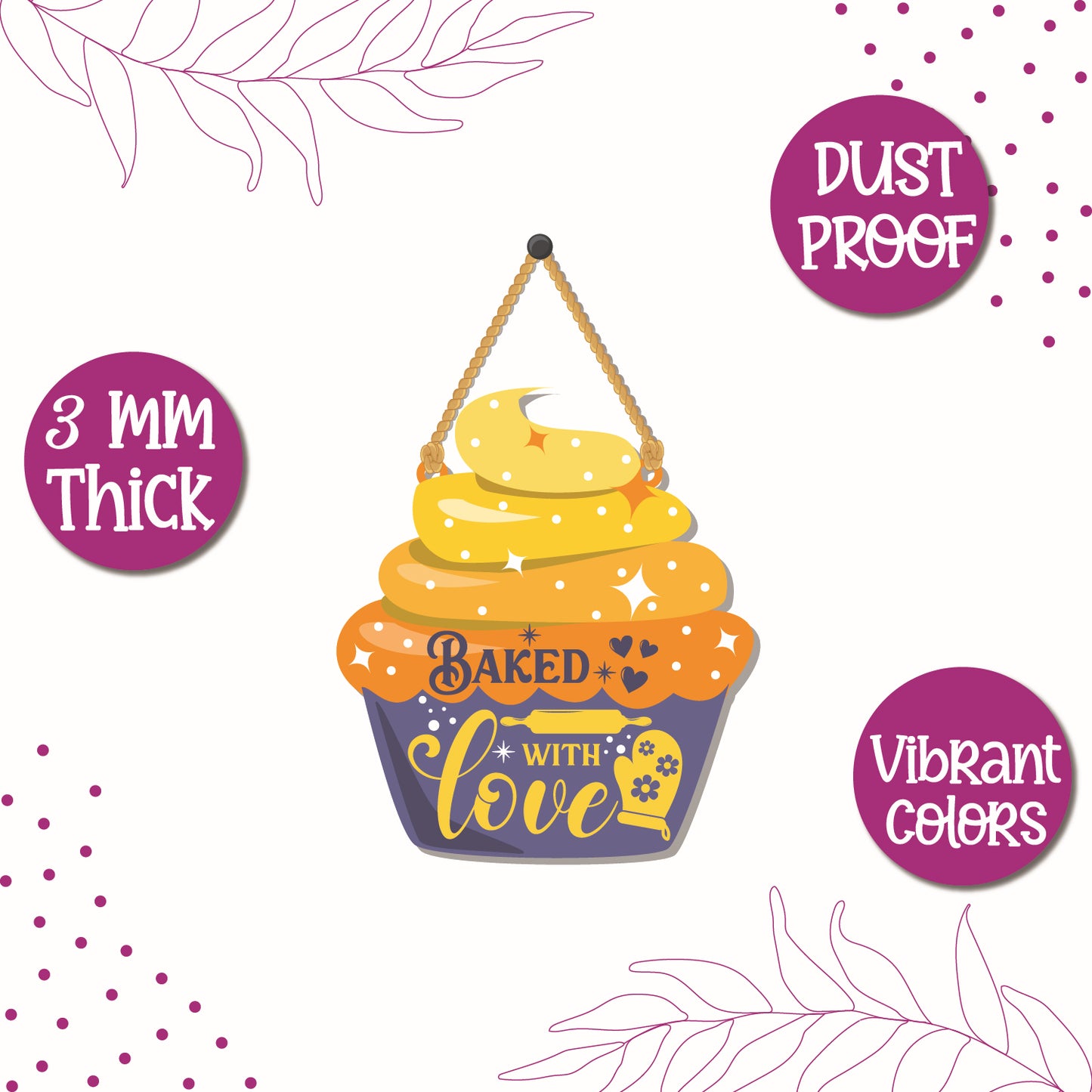 Baked with love Wall Hanging