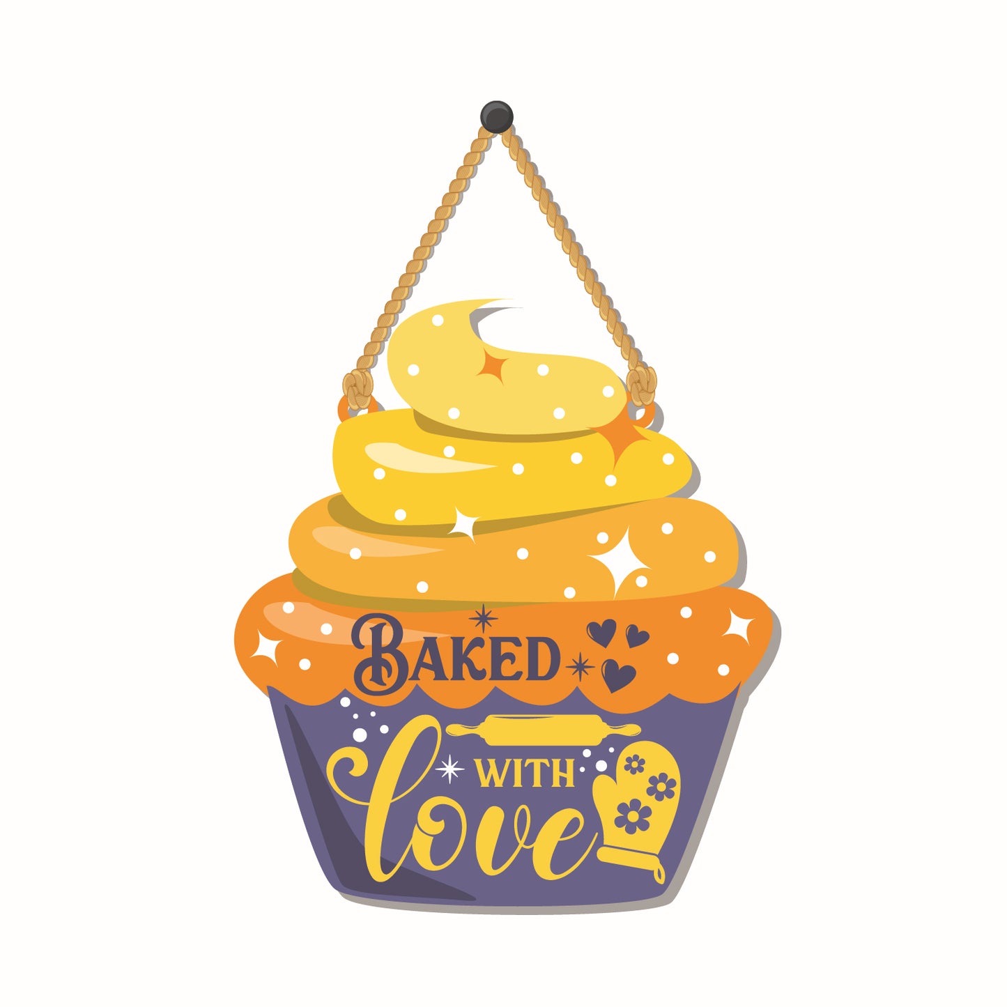 Baked with love Wall Hanging