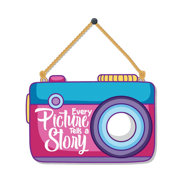 Every picture tells a story Wooden Wall Hanging