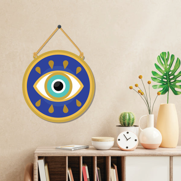 Evil Eye Wooden Wall Hanging