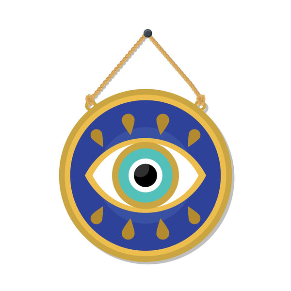 Evil Eye Wooden Wall Hanging