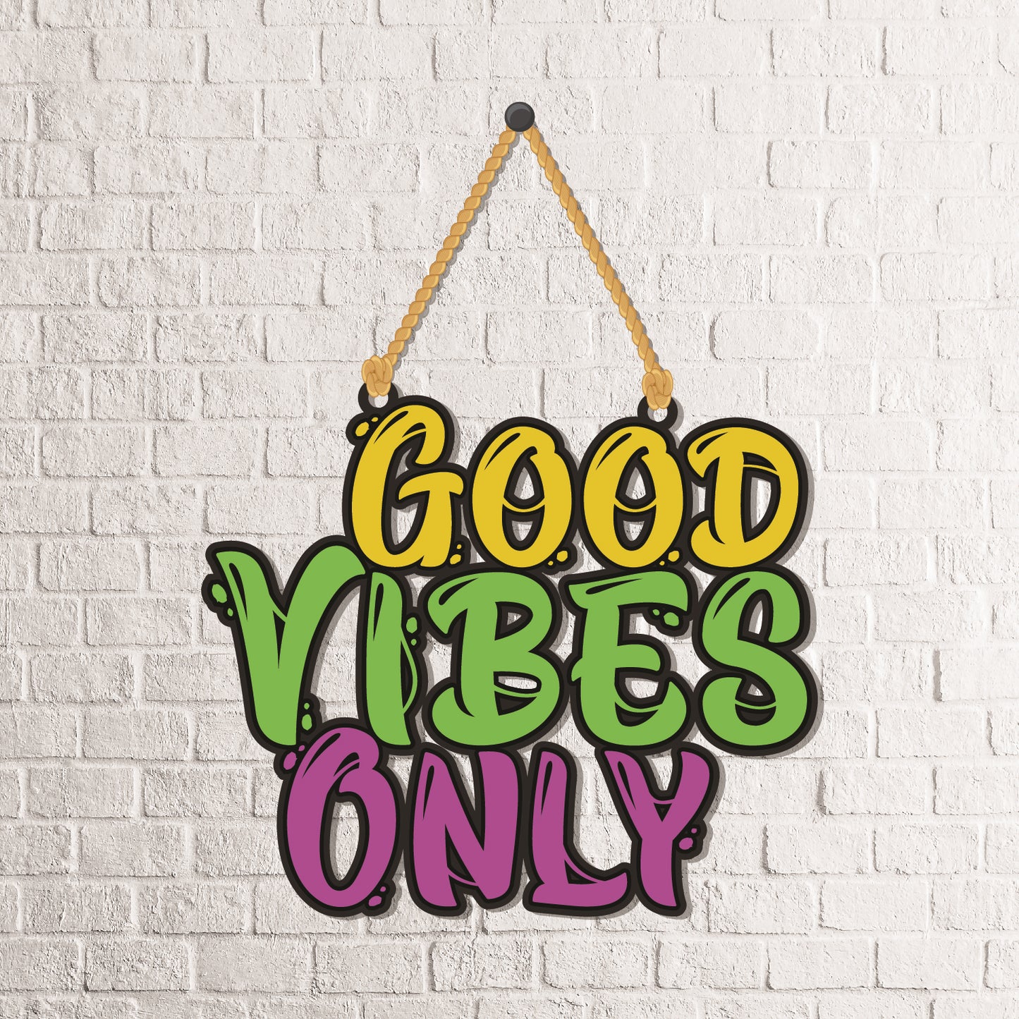 Good Vibes Only Wall Hanging