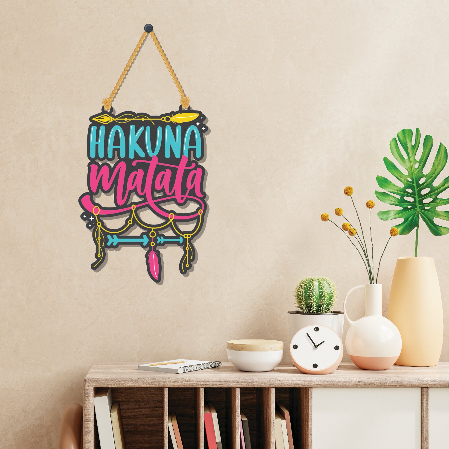 Hakuna Matata Wooden Wall Hanging - Decor