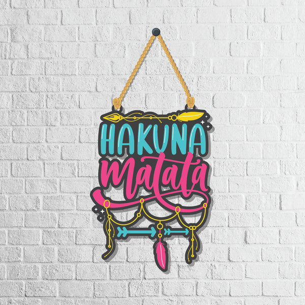 Hakuna Matata Wooden Wall Hanging - Decor