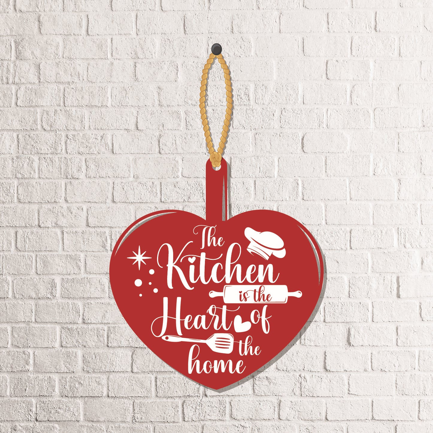 Kitchen is the heart Wall Hanging