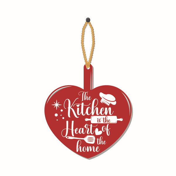 Kitchen is the heart Wooden Wall Hanging - Decor