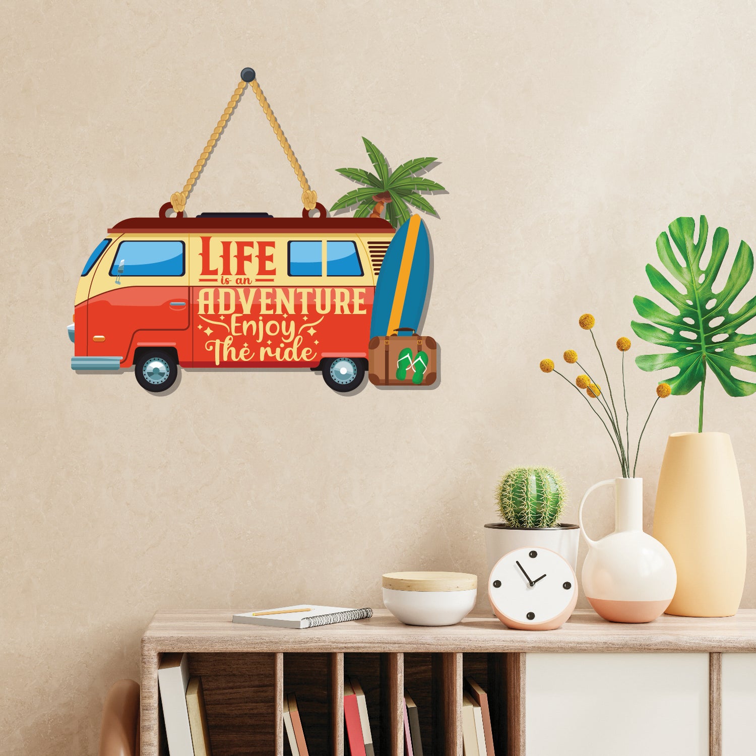 Life is an adventure Wooden Wall Hanging - Decor
