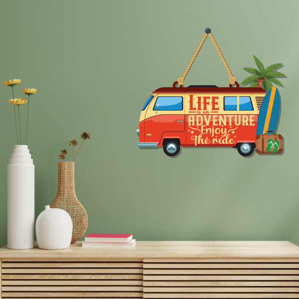 Life is an adventure Wooden Wall Hanging - Decor