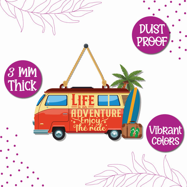 Life is an adventure Wooden Wall Hanging - Decor