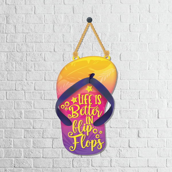 Life is better in Wooden Wall Hanging - Decor