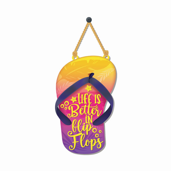 Life is better in Wooden Wall Hanging - Decor