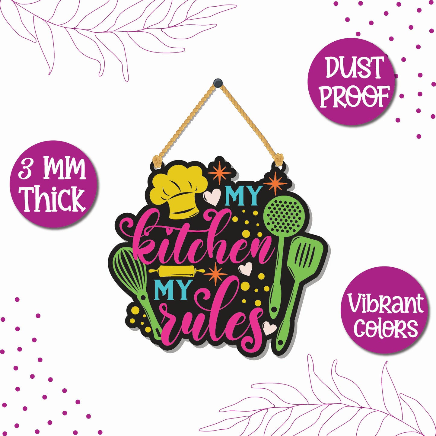 My kitchen my rules Wall Hanging