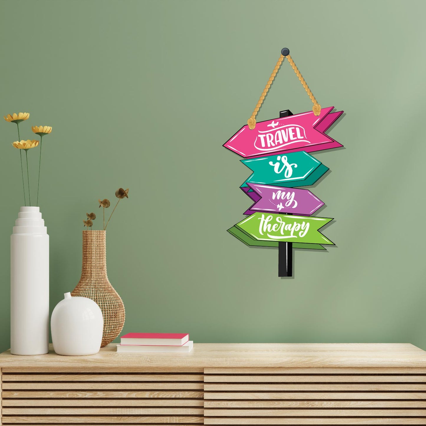 Travel is my therapy Wall Hanging