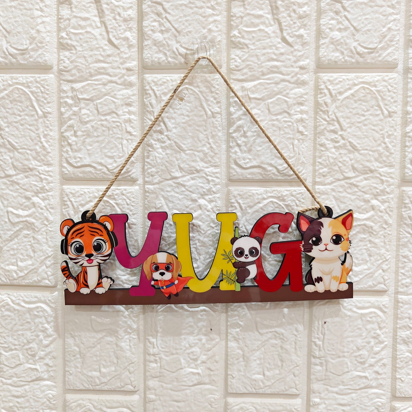 Animal Theme Personalized Wall Hanging
