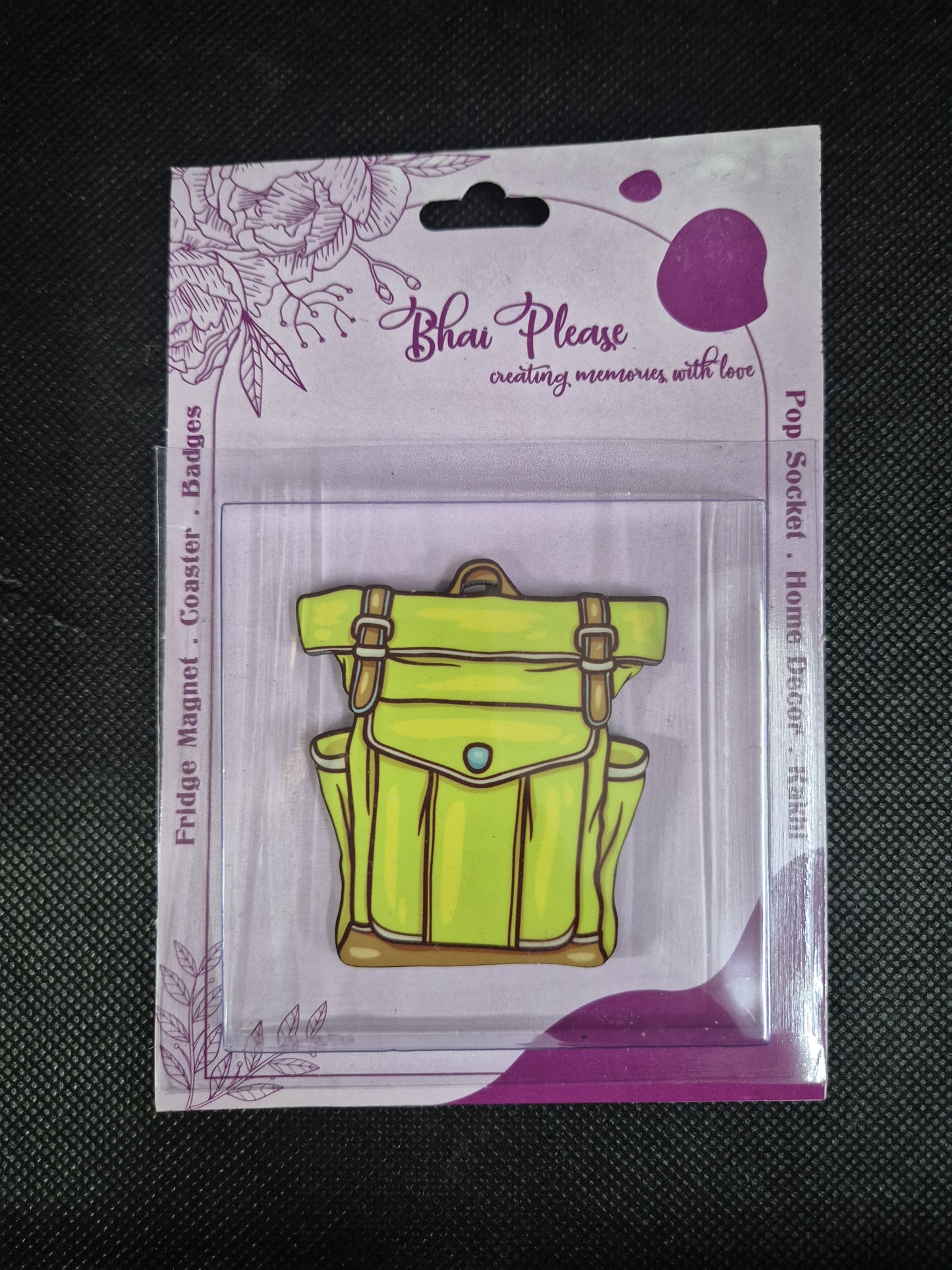 Bag fridge magnet quirky collectible