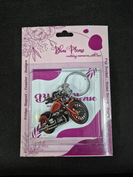 Bike (Motorcycle) Wooden Keychain