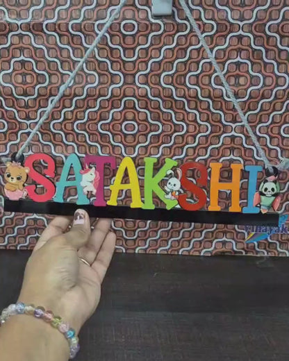 Animal Theme Personalized Wall Hanging