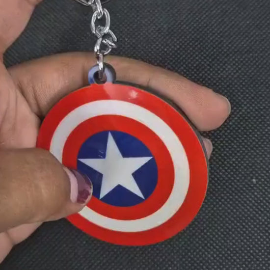  Captain America keyring accessory