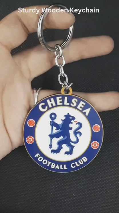  Durable wooden club keychain