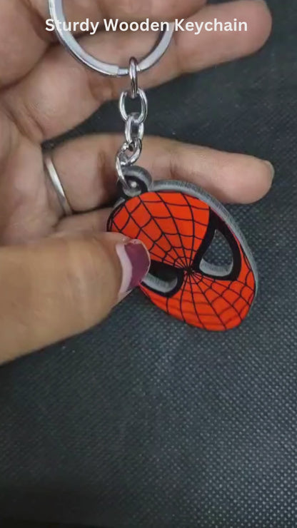  Durable wooden hero keyring