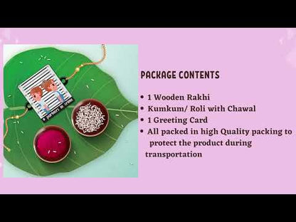 Unique Rakhi for younger brother – Partners in Crime design India