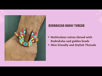Alphabet U Wooden Rakhi