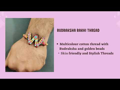 Alphabet W Wooden Rakhi