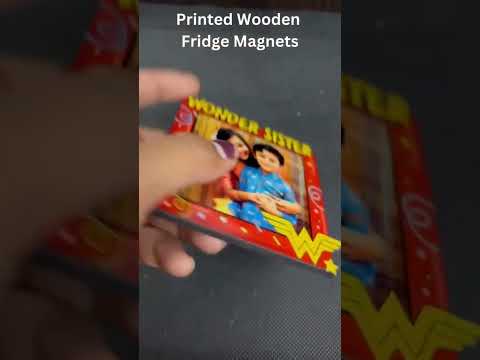 Wonder Sister custom photo fridge magnet - product video