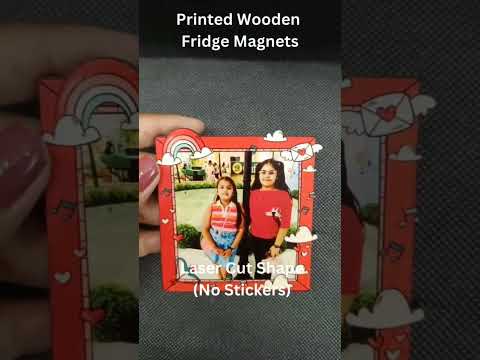 Rainbow & Cloud custom photo fridge magnet - product video