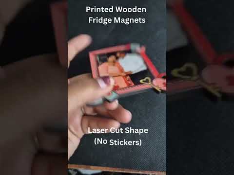Lock & Key custom photo fridge magnet - product video