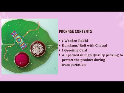 Alphabet I Wooden Rakhi