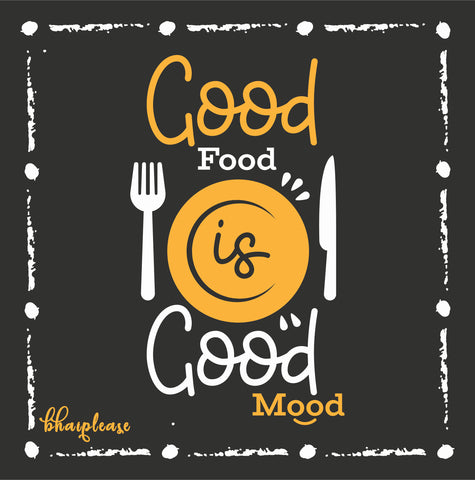 Good Food is Good Mood Wooden Coaster
