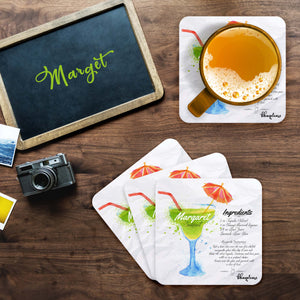 Margarita (White) Wooden Coaster