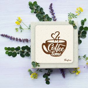Coffee Time Wooden Coaster