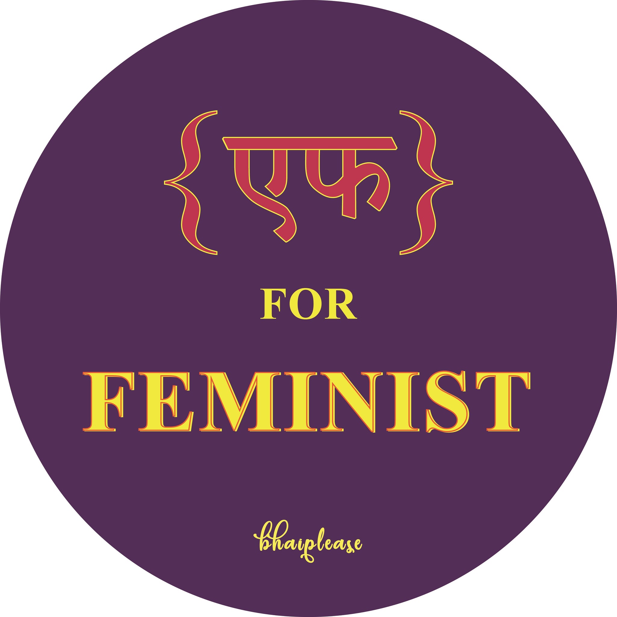 F for Feminist Wooden Coaster