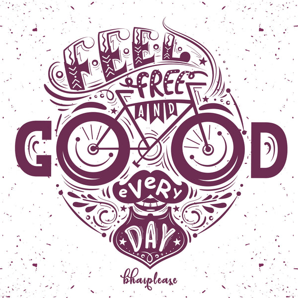 Feel free and Good Everyday Wooden Coaster