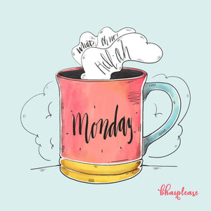 Hello Monday Wooden Coaster