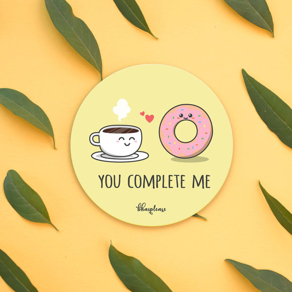 You complete me Wooden Coaster