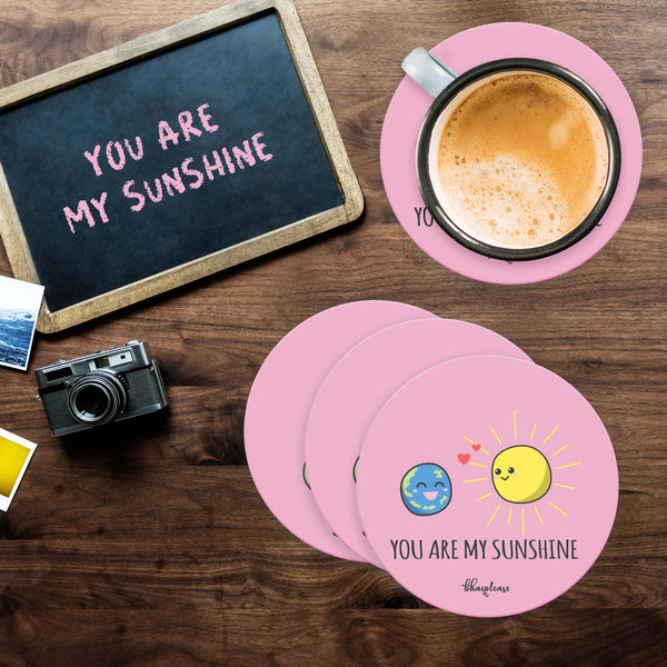 You are my Sunshine Wooden Coaster