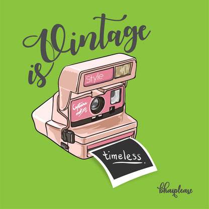 Vintage is timeless Wooden Coaster