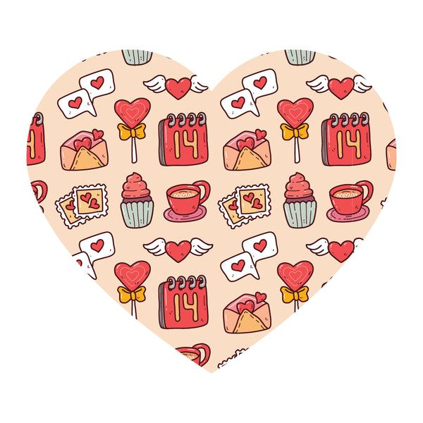Valentine Jumbo Hamper - 12 products (Mobile Stand , Desk Frame, Fridge Magnet , Coaster , Pin , Badge , Keychain , Pop Holder, Card, Chocolate , Teddy and Rose