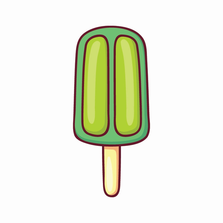 Dessert green stick fridge magnet quirky