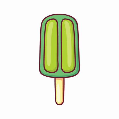 Dessert green stick fridge magnet quirky