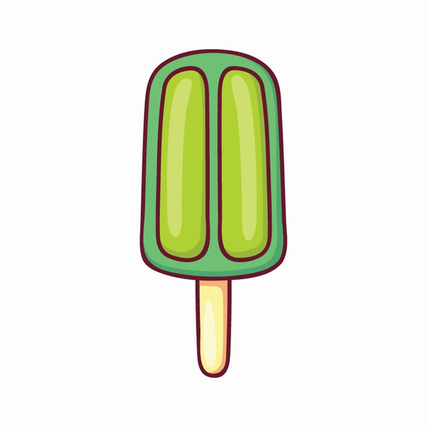 Icecream (Green) Wooden Fridge / Refrigerator Magnet