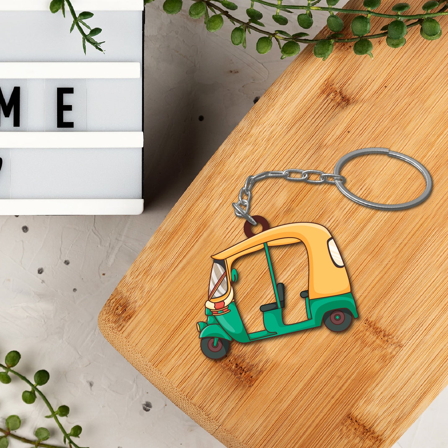 Auto Wooden Keychain