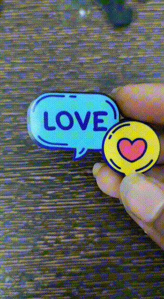 Valentine Gift (Hamper No 8)- 7 products (Mobile Stand, Personalised Magnet, Lapel Pin, Card, Chocolate , Teddy, and Rose)