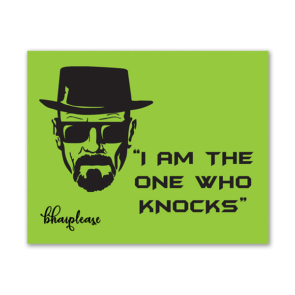 I am the one the one Who Knocks Wooden Fridge / Refrigerator Magnet
